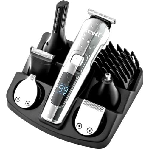 Original waterproof kemei all in one hair trimmer beard body eyebrow hair clipper mens grooming kit electric haircut machine
