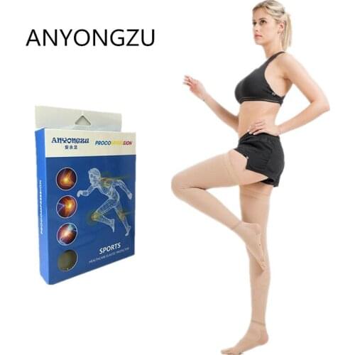 Silicone Non-slip Antithrombotic Medical Professional Elastic Postoperation Rehabilitation Compression Stocking Gifts box family