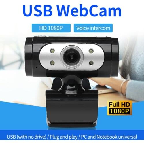 Webcam HD Desktop Laptop PC Web Camera 720p with Microphone USB Plug and Play Teaching Live Conference Computer Cameras HD1080p