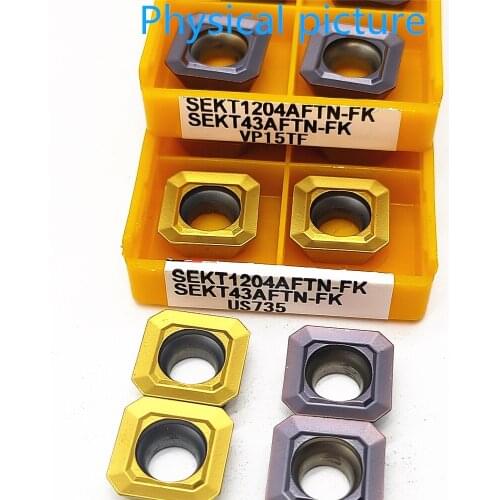 High Quality SEKT1204AFTN-FK VP15TF/UE6020/US735 MillingTurning Tool Carbide Insert CNC Tool SEKT 1204 Lathe Tool Turning Insert