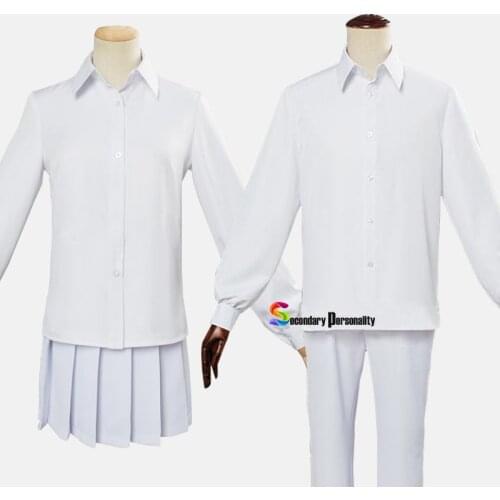 The Promised Neverland Emma Cosplay Costume Women Girls School Uniforms Halloween Carnival Costume