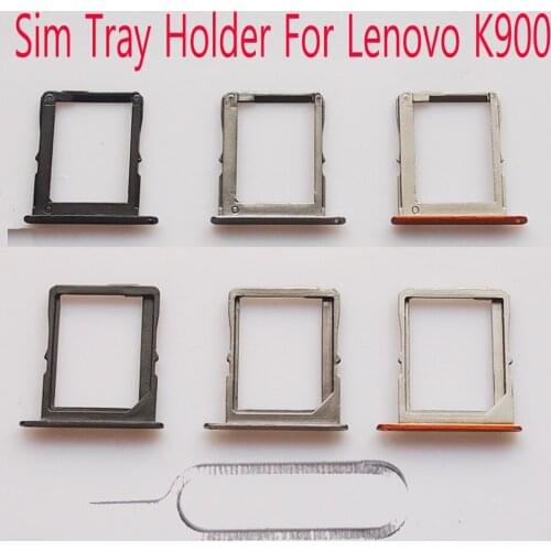 1pcs Original New For Lenovo K900 Sim Card Slot Tray Holder Adapter Replacement Repair
