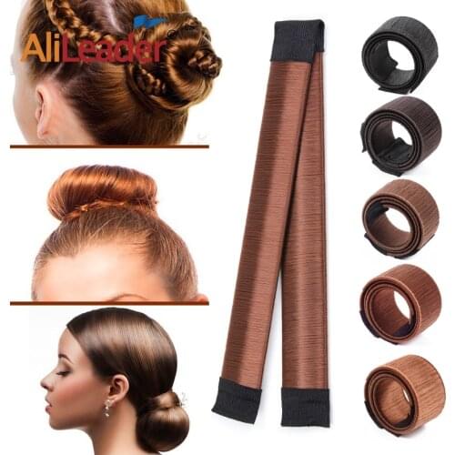 7colors 1pc Pcs Women Girls Magic Hair Styling Donut Bun Maker Elastic Hairband Donuts Chignon Magique Magic Styling Hair Tools