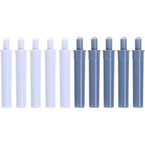 5 Pcs Cabinet Catches White Damper Buffers For Door Stop Kitchen Cupboard Quiet Drawer Soft Close Furniture Hardware