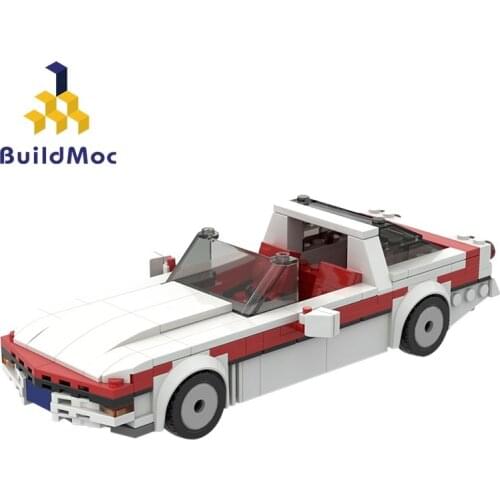 Buildmoc Technical Car Creator Expert A-Team Corvette-C4 Suparcar Speed Champions Building Blocks Vehicle Toys for Children Gift