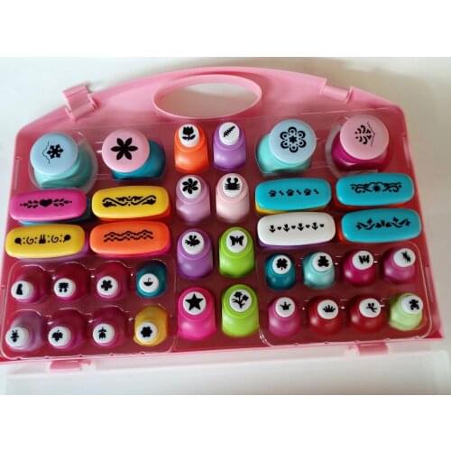 Childrens manual DIY preschool flowering Hole Punch Craft DIY Scrapbooking Cards Printing Paper Shaper embossing machine