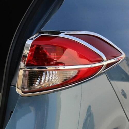 For Hyundai Tucson 2015 2016 2017 2018 ABS Chrome Rear Head Light Lamp Cover Headlight Taillight Cover Trim Car-styling