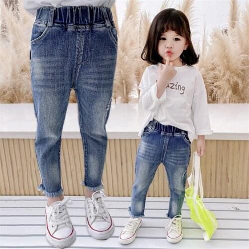 Retro Baby Spring Autumn Jeans Pants For Boys Girls Children Kids Trousers Clothing High Quality Teenagers 2021