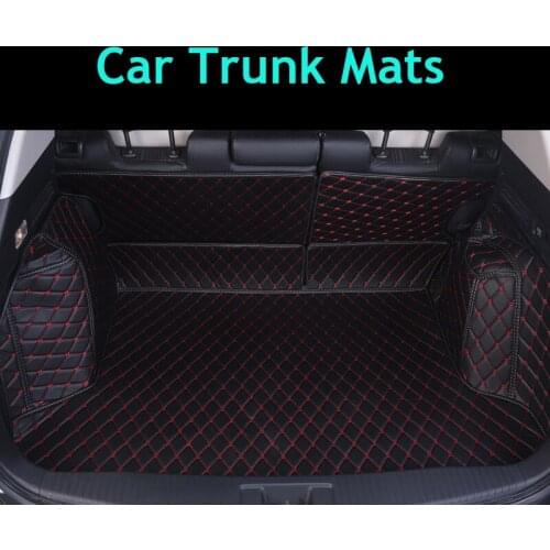 Car Trunk Mats for kia rio 3 киа рио 3 rio 4 sportage ceed CEE'D Sorento OPTIMA CERATO PICANTO SOUL 2000-2019 коврики в машину