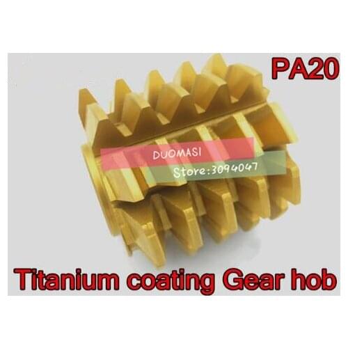 M2.5 M2.75 modulus 65*55*22mm Inner hole PA 20 degrees HSS Titanium coating Gear hob Gear cutting tools Free shipping