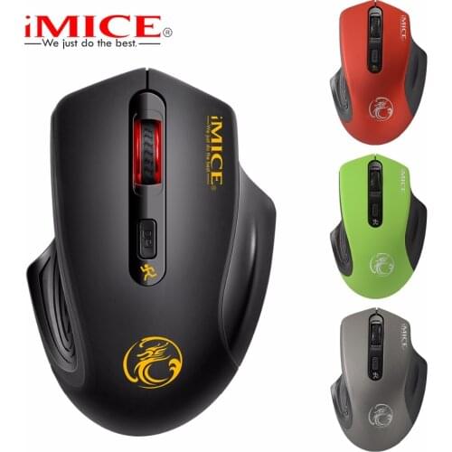 IMICE E1800 Ergonomic Design 2.4GHz Wireless Office Gaming Mouse USB 3.0 Receiver Computer Mouse Laptop Notebook Mouse