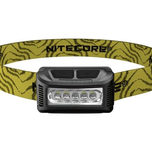 Nitecore NU10 160 Lumens Headlamp with Wide Range Illumination Lightweight USB Rechargeable Red and White light