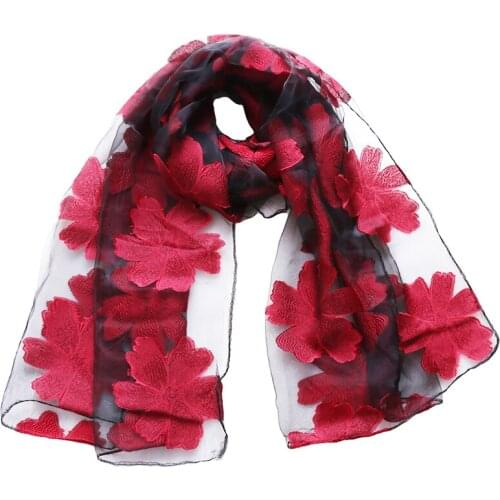 New New Brand Scarf Womens Long Shawl Autumn And Winter Echarpe High-Quality Organza Lady Elegant Hijab Wraps