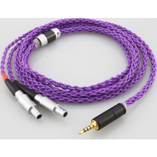 P819AG HiFi Silver Plated Replacement Audio Upgrade Cable Compatible With HD800S, HD820, HD800 Headphones with 3.5mm 2.5mm 4.4mm