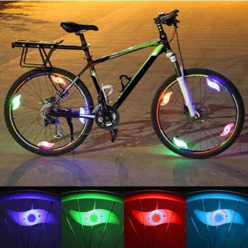Bicycle Wire Light Willow Leaf Spoke Light S-shaped Hot Wheel Mountain Bike Warning Light Cycling Equipment Accessories
