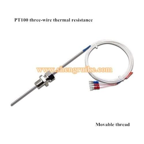 Position adjustable activity card sleeve thread thermal resistance PT100 platinum resistance temperature sensor probe