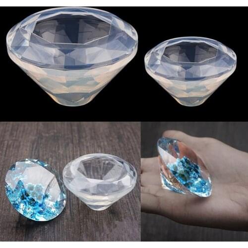 Silicone Casting Ocean Diamond Pendant Hairpin DIY Mold Jewelry Making Molds trendy