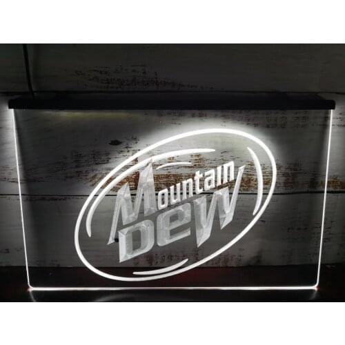 A162 Mountain Dew Energy Drink Sport LED Neon Light Signs