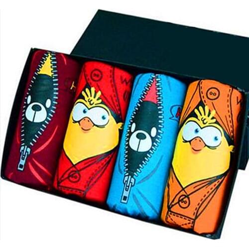 Underpants Man Gay Bear Birds Male Underwear Bamboo Mens Panties Breathable Mens Underwear boxers Funny Boxer Shorts For Men