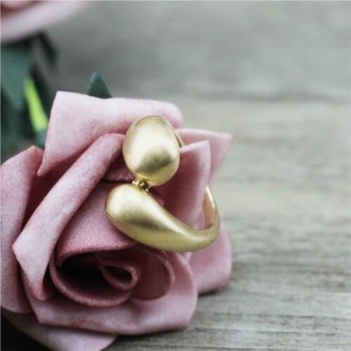 Anslow 2020 Fashion Jewelry Party Water Drop Shape Exaggerated Women Finger Rings Bride Wedding Couples Lovers Gift LOW0062AR