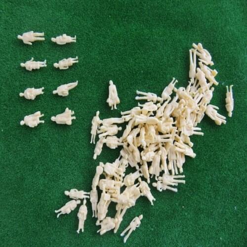 100pcs Architecture 1:100 Scale 1.8cm ABS Plastic Skin Color Figures Model Making Train Layout People