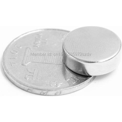 100pcs Strong Round Dia 15mm x 5mm N35 Rare Earth Neodymium Magnet Art Craft Fridge 15x5mm
