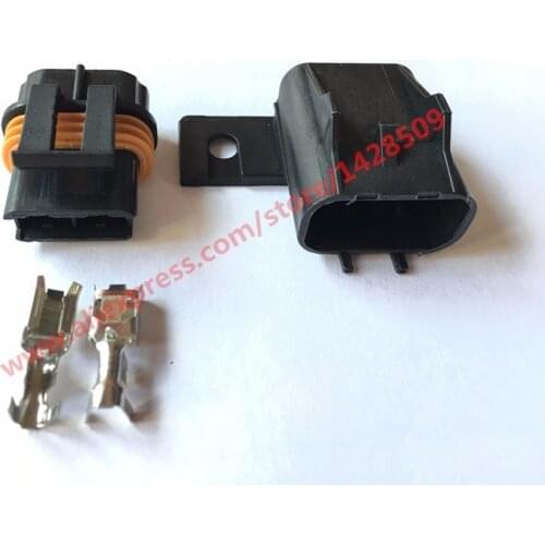 20 Sets 2 Pin Delphi Female And Male Sealed Connectors For Inline Fuse Wiring Automotive Connector 12033769 54200521 12033731