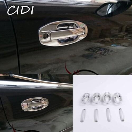 For Hyundai Santa Fe 2001-2006 Accessories Chrome Trim Exterior Door Handle Covers Classic 2002 2003 2004 Car Styling Stickers