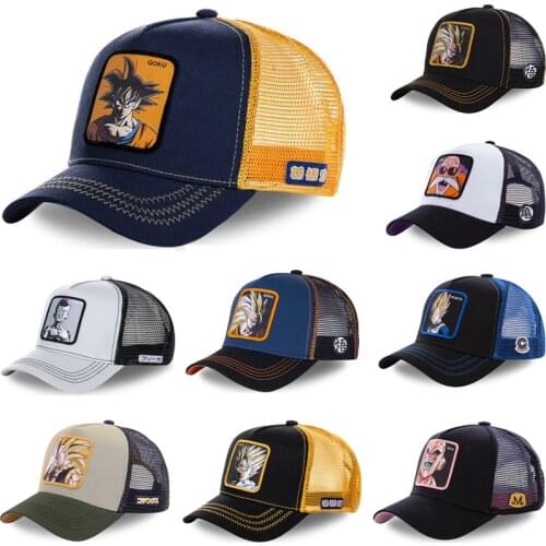 New Brand Goku Snapback Cap Cotton Baseball Cap Men Women Hip Hop Dad Hat Trucker Mesh Hat Dropshipping