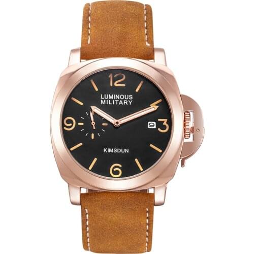 Luxury Top Brand Sport Watch Men Waterproof Quartz Brown Leather Military Wrist Watch Men Army Clock Male relojes hombre hodinky