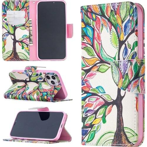 Kisscase Wallet Filp Phone Cases For iphone 12 Pro Painted Flowers Leather Case For iphone 12 Pro Case Cover