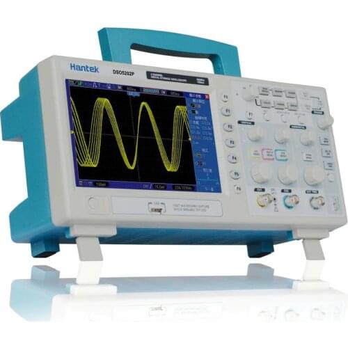 Hanek DSO5202P Digital 200MHz 2CH 1GS/s 7'' TFT LCD 800x480 USB Oscilloscope