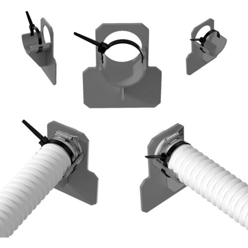 Swimming Pool Pipe Holder Support Mount Supports Pipes 30-38mm For Intex Grey Above Ground Hose Outlet