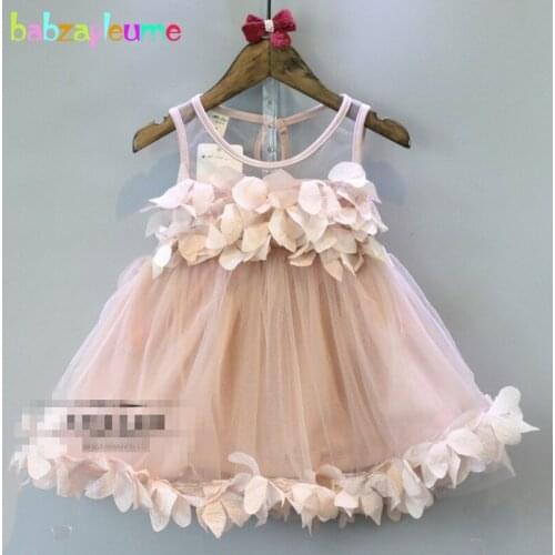 2-6Years/Summer Children Clothing Party Tutu Dress Flowers Cute Pink Lace Little Girls Dresses Costume For Kids Clothes BC1141