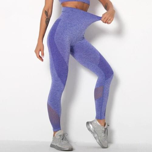 Qickitout 10% Spandex Bubble Butt Knitted Striped Hollow Sexy Hip Leggings Women Running Fitness Pants 5 Styles