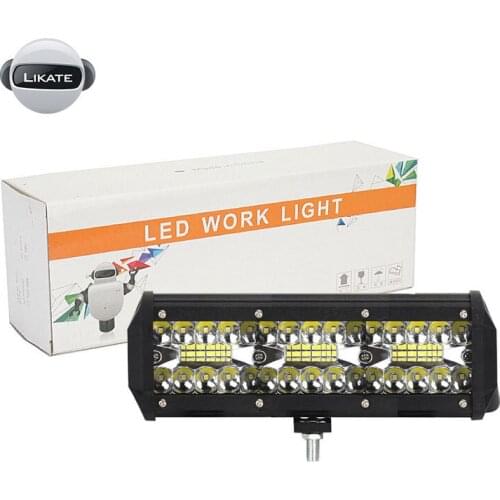 LKT 9Inch 180W Spotlight LED Work Light Bar Combo Driving Lamps Waterproof Work Light 6000K For SUV ATV Truck Offroad Vehicle