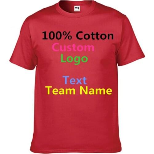 Customized LOGO new hammer T-shirt mens round neck short-sleeved cotton T-shirt