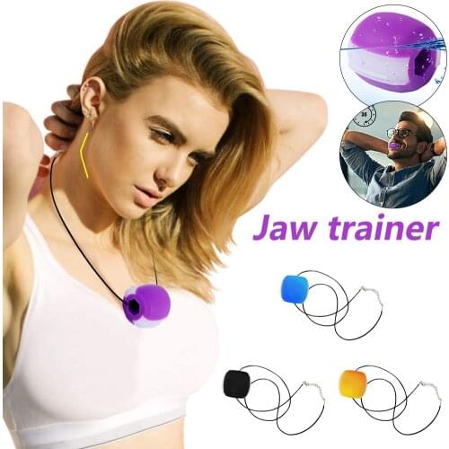 JawLine Exercise Food-grade Silica Gel Chew Ball Muscle Trainin Fitness Ball Neck Face Toning Jawrsize Jaw Muscle Training