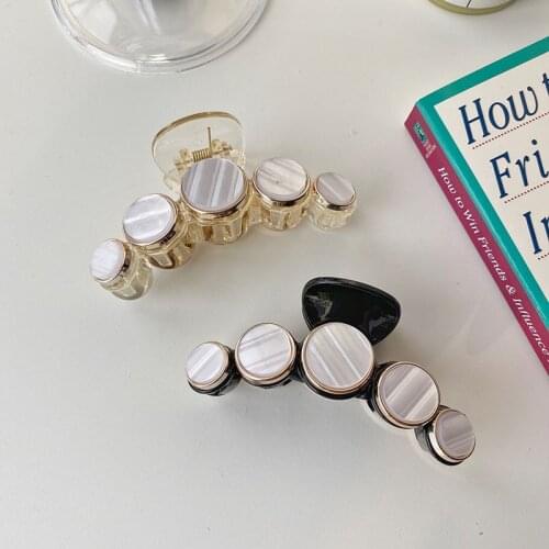 New Big Pearls Hair Clip Acrylic Hair Claw Clips Big Size Makeup Hair Styling Barrettes for Women Fashion Hair Accessories