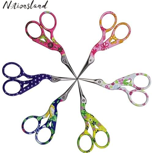 5PCS/Pack Tailors Scissors Sewing Scissors Dressmaker Shears for Needlework DIY Sewing Tools Random Color