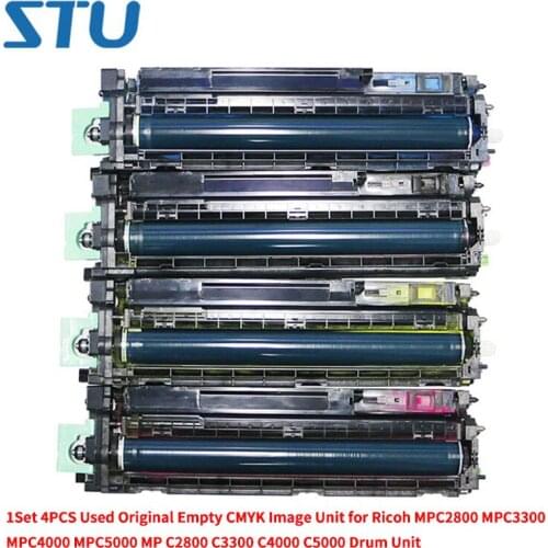 1Set 4PCS Used Original Empty CMYK Image Unit for Ricoh MPC2800 MPC3300 MPC4000 MPC5000 MP C2800 C3300 C4000 C5000 Drum Unit