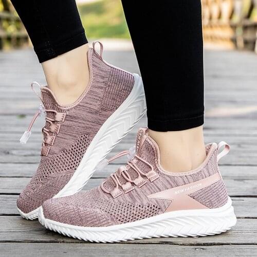 Men Women Casual Shoes Fashion Breathable Walking Mesh Flat Shoes Sneakers Women Gym Vulcanized Shoes White Female Footwear