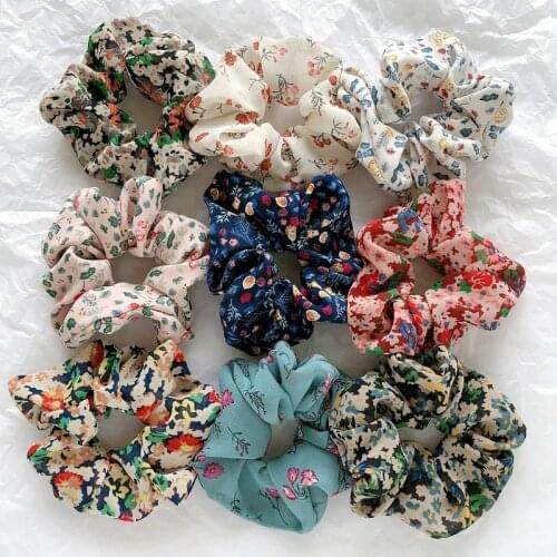 Women summer fashion embroidery Elastic Hair Bands girl Ponytail Headband Scrunchie Rubber Bands Headdress headwear Accessories