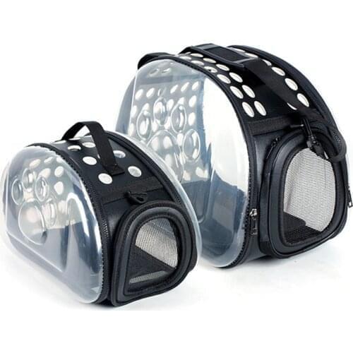 Clear Transparent Pet Carrying Bag For Small Dogs Puppy Cat Outdoor Travel Bag Pet Slings Foldable Dog Carrier