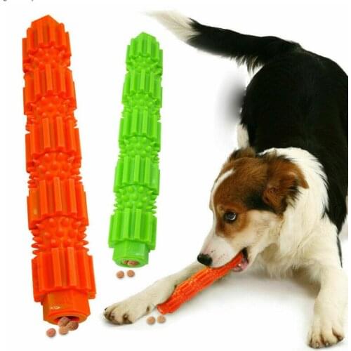 Rubber Dog Chew Toys Aggressive Chewers Food Treat Dispensing Toy for Puppy Small Dogs Teeth Cleaning Pets Accessories 18cm