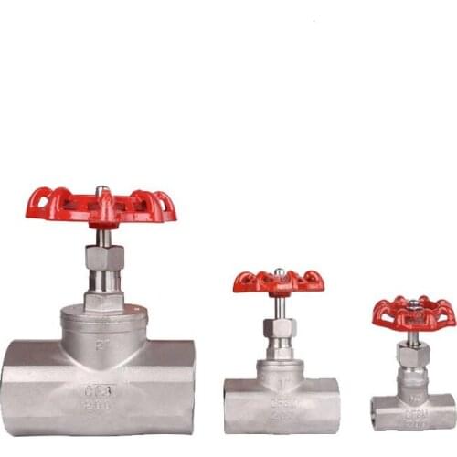 1/2" 3/4" 1" DN15 DN20 DN25 Manual Globe valve Stainless Steel 304 Female Shut-off Valve Hard Seal Stop Valve