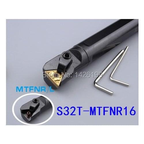 S32T-MTFNR16 32mm Lathe Cutting Tools CNC Turning Tool Lathe Machine Tools Internal Metal Lathe Tool Boring Bar Type MTFNR/L