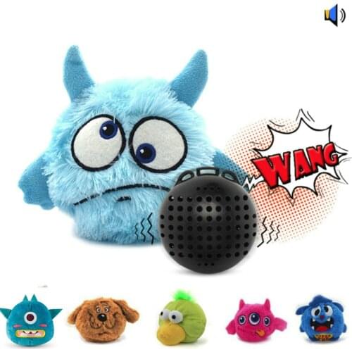 Pet Dog Electric Plush Toy Creative Squeak Vibrating Ball Animal Shape Automatic Shake Crazy Dog Toys Interactive Toys Pets Gift