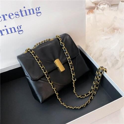 New Fashion Luxury Chain Shoulder Bags Mini Crossbody Bags For Women Vintage High Quality Handbags Tote Female Flap Purse