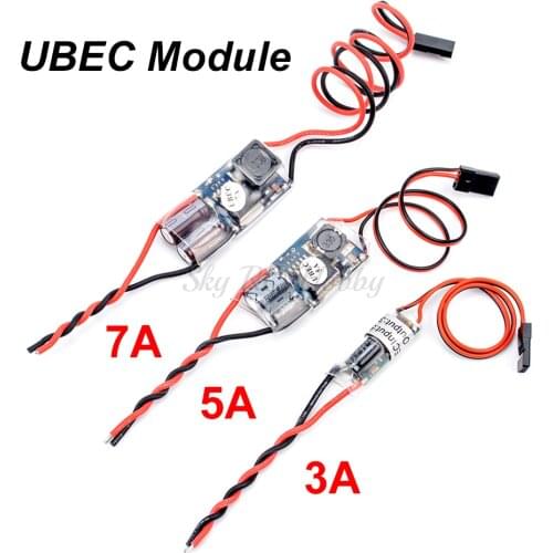 UBEC BEC 5V 3A 5A 7A 5V/3A 5V/5A 5V/7A 15A Lowest RF Noise BEC Full Shielding Antijamming Switching Regulator FPV RC Parts